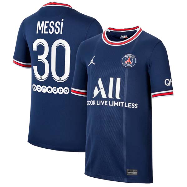 Camiseta Paris Saint Germain NO.30 Messi 1ª 2021-2022 Azul